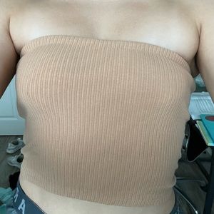 Tan Tube Top